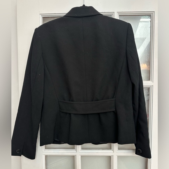 Vintage Talbots 100% Wool Classic Elegant Black Blazer Jacket Women’s Size 8 M - Picture 6 of 7